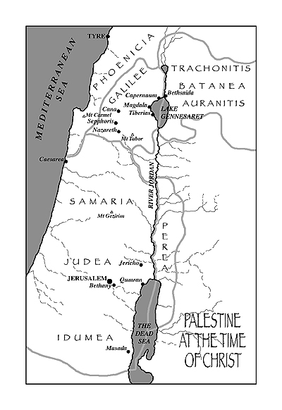 maps of israel in jesus time. GnosticQ.com